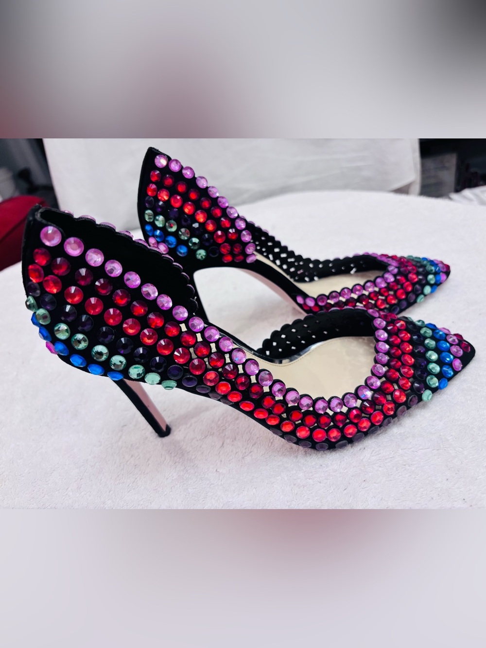 Almost Brand New Heels By Jessica Simpson - size 9.5M - heel 4.5 inches Box 15